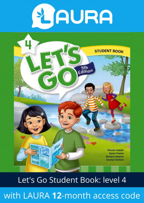 Let''s Go英語教材 最新版16冊 マイヤペン付 練習帳付　英検　多読 Let's Go: Level 4: Student Book with LAURA 12-month access code